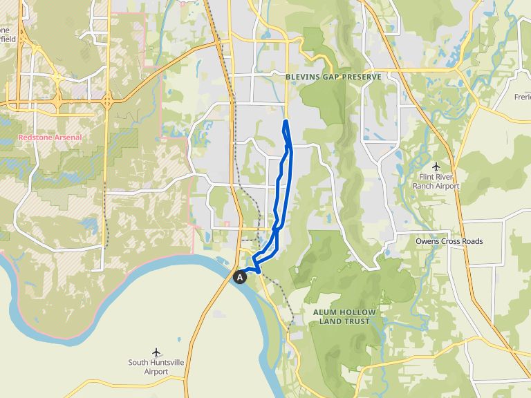 Aldridge Creek Greenway loop — Huntsville, Alabama | ride | Komoot